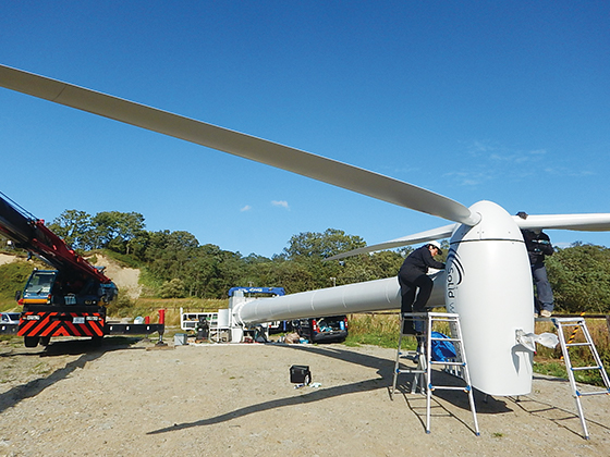 風力発電所施工の様子6