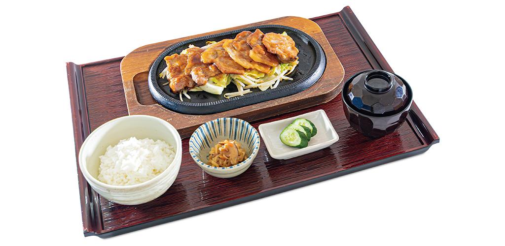 肩ロース鉄板生姜焼き